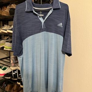 Adidas Blue Performance Polo Shirt